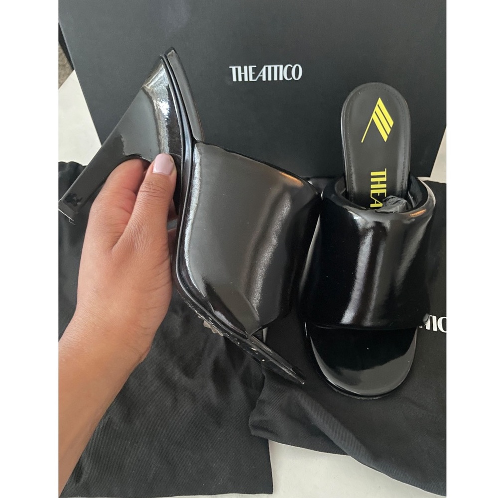 The Attico REM mule in color black